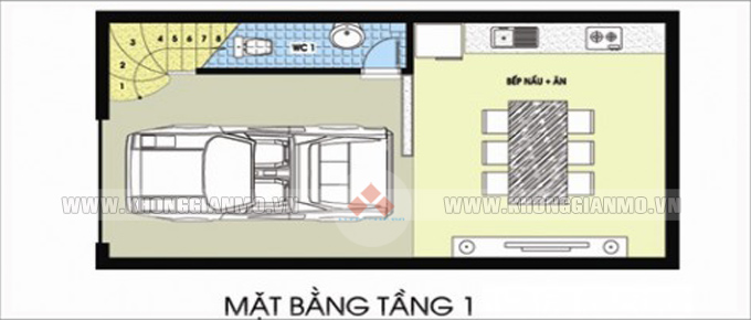 Mặt bằng tầng 1